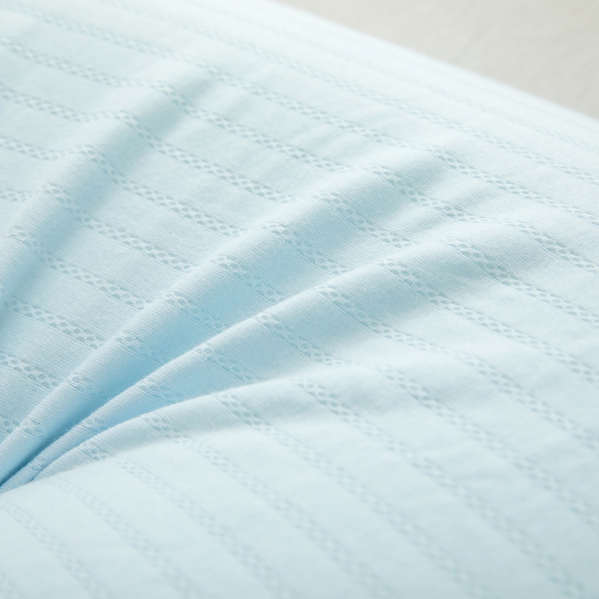 91家纺网 家纺一手货源 找家纺 九州枕芯 2026新款针织棉儿童记忆枕枕头枕芯 蓝色