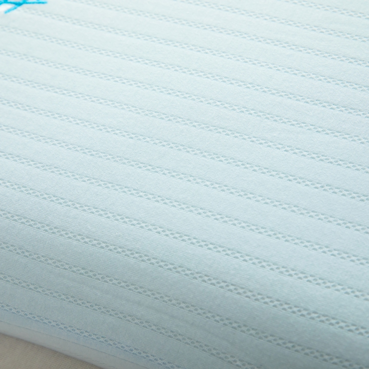 91家纺网 家纺一手货源 找家纺 九州枕芯 2026新款针织棉儿童记忆枕枕头枕芯 蓝色