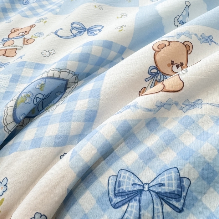 91家纺网 家纺一手货源 找家纺 新款凉感天丝棉夏被夏凉被空调被夏被四件套系列 礼物熊