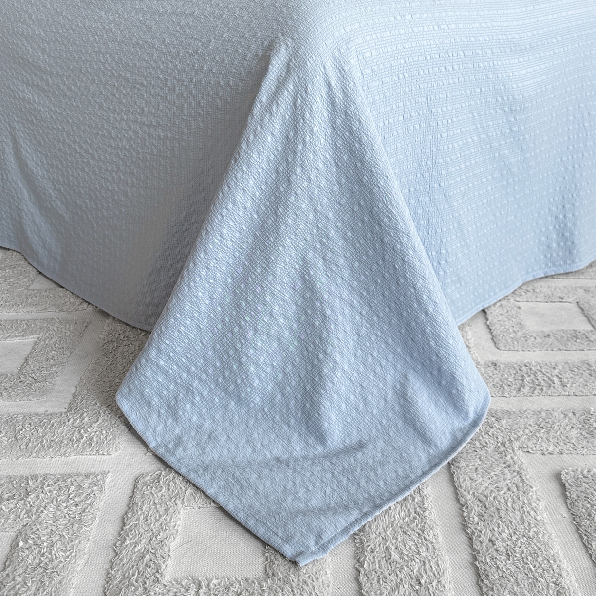 91家纺网 家纺一手货源 找家纺 （总）利欧 2026新款水洗棉四件套提花四件套刺绣四件套-幸运