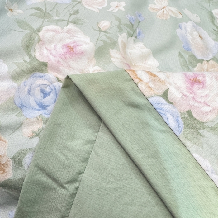 91家纺网 家纺一手货源 找家纺 新款凉感天丝棉夏被夏凉被空调被夏被四件套系列 莫奈花（绿)