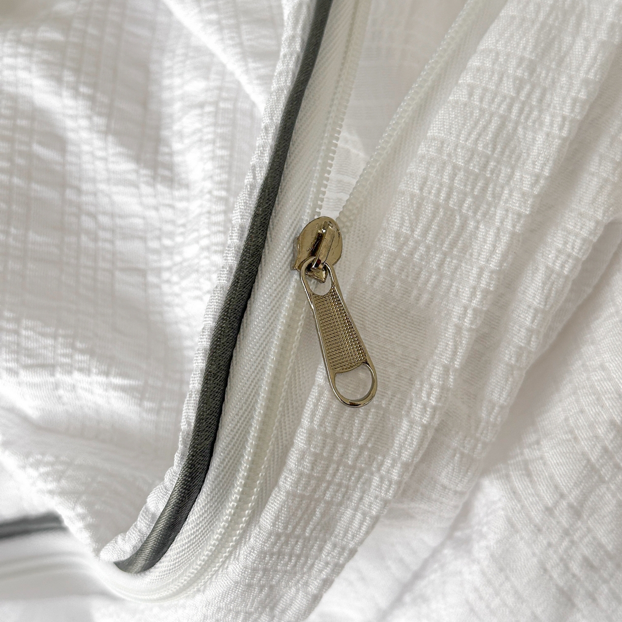 91家纺网 家纺一手货源 找家纺 利欧 2026新款水洗棉四件套提花四件套刺绣四件套-幸运 幸运白