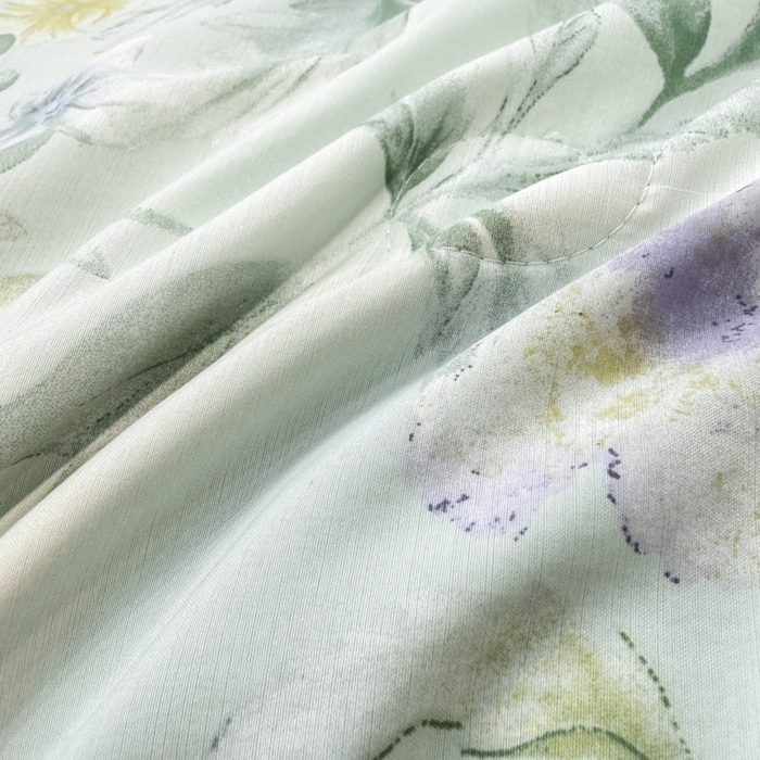 91家纺网 家纺一手货源 找家纺 新款凉感天丝棉夏被夏凉被空调被夏被四件套系列 浅野绿