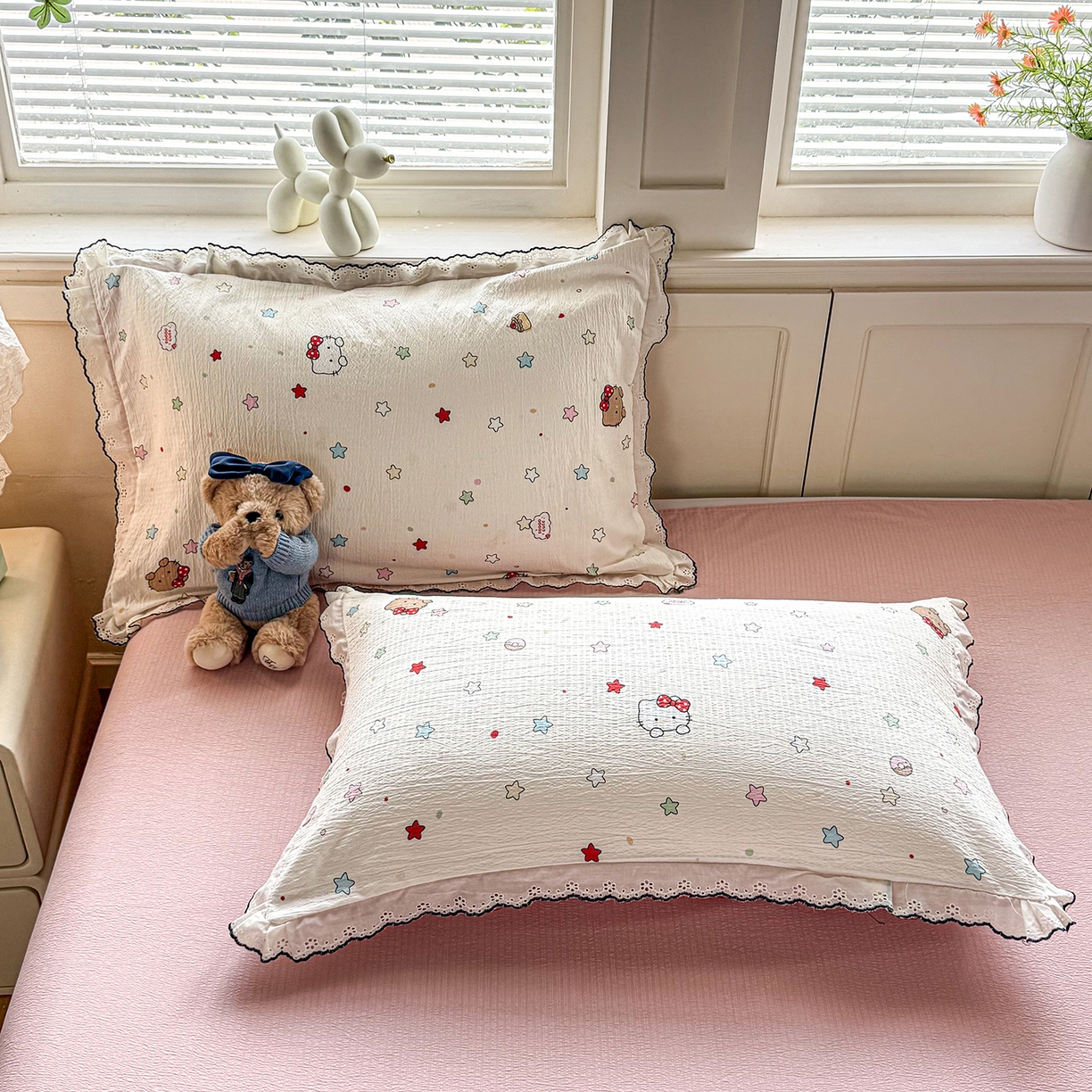 91家纺网 家纺一手货源 找家纺 梦纤绒 2026新款法式全棉花边夏被夏凉被空调被四件套 星织甜梦