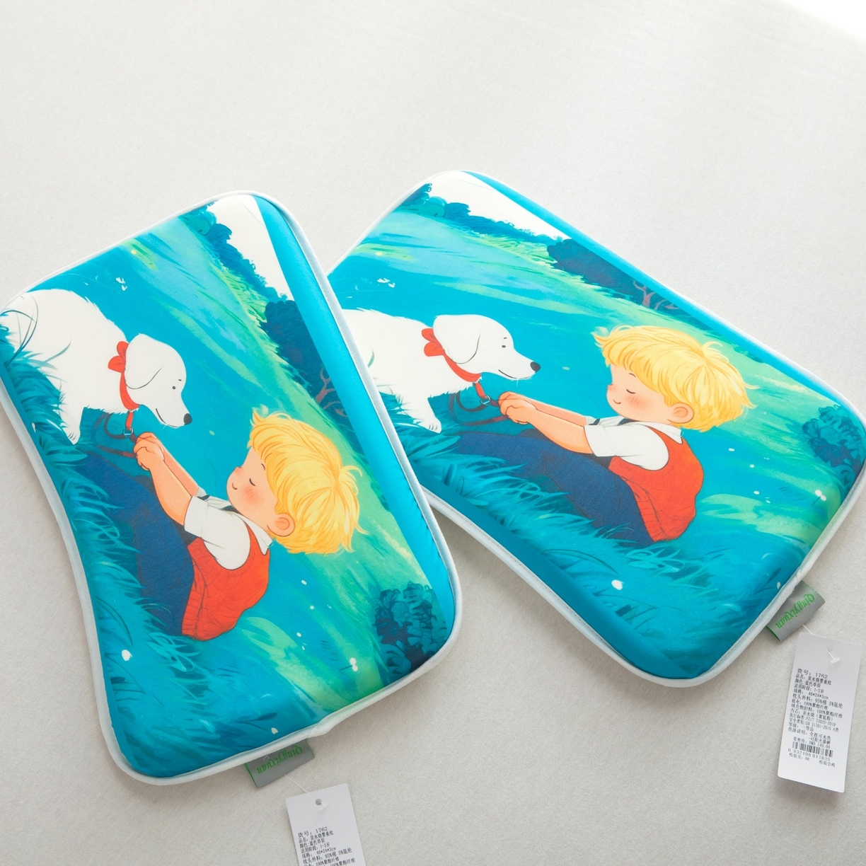 91家纺网 家纺一手货源 找家纺 九州枕芯 2026新款可水洗儿童记忆枕枕头枕芯 童犬枕梦