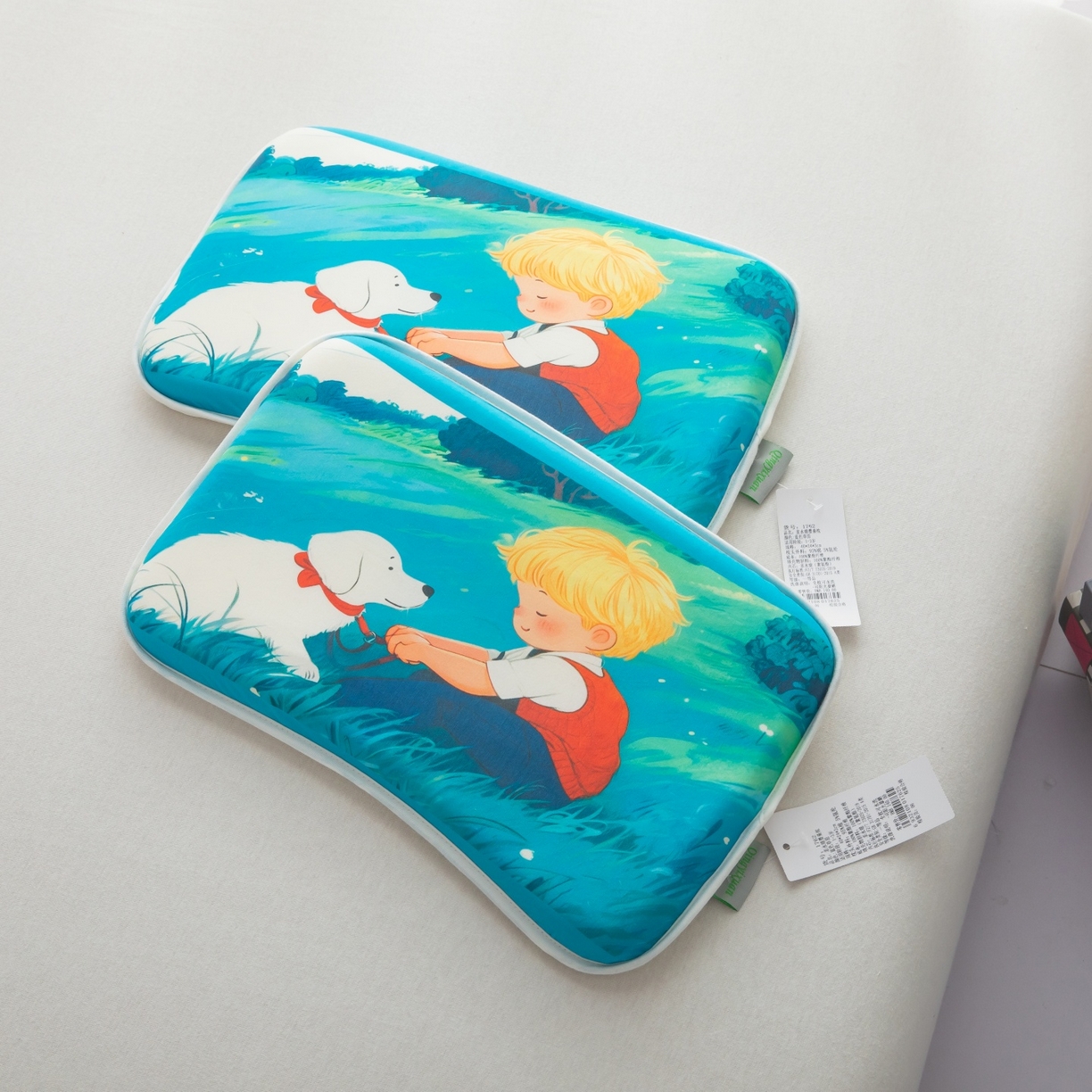 91家纺网 家纺一手货源 找家纺 九州枕芯 2026新款可水洗儿童记忆枕枕头枕芯 童犬枕梦