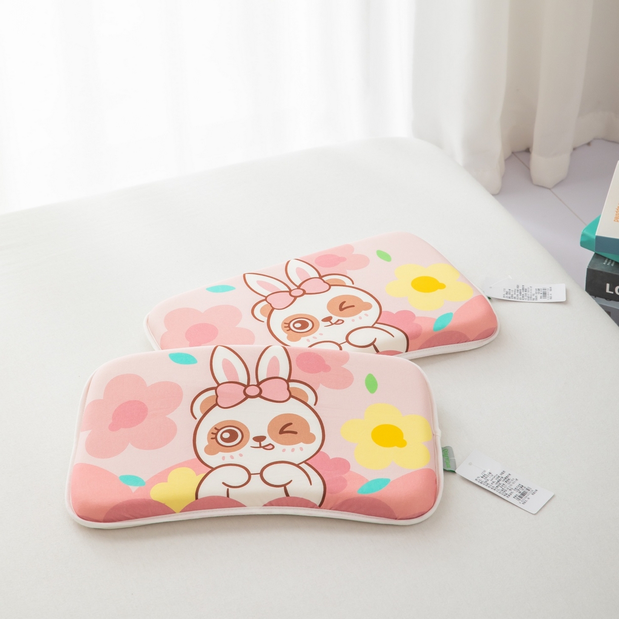 九州枕芯 2026新款可水洗儿童记忆枕枕头枕芯 粉兔枕梦