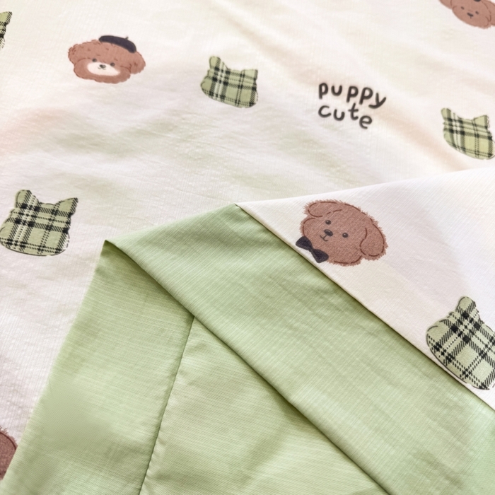 91家纺网 家纺一手货源 找家纺 新款凉感天丝棉夏被夏凉被空调被夏被四件套系列 甜点熊