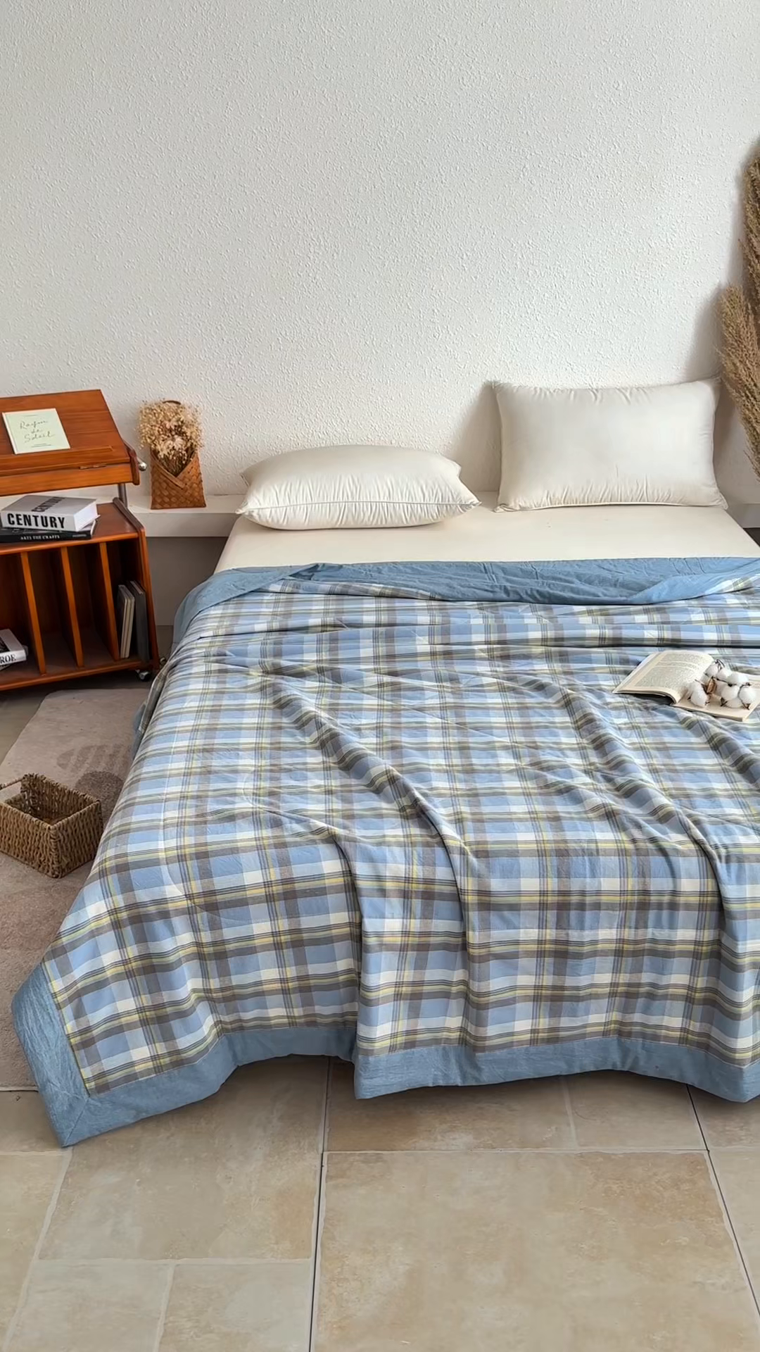 91家纺网 家纺一手货源 找家纺 家贝爱 2026新款全棉色织新疆棉花夏被夏凉被空调被 简夕格