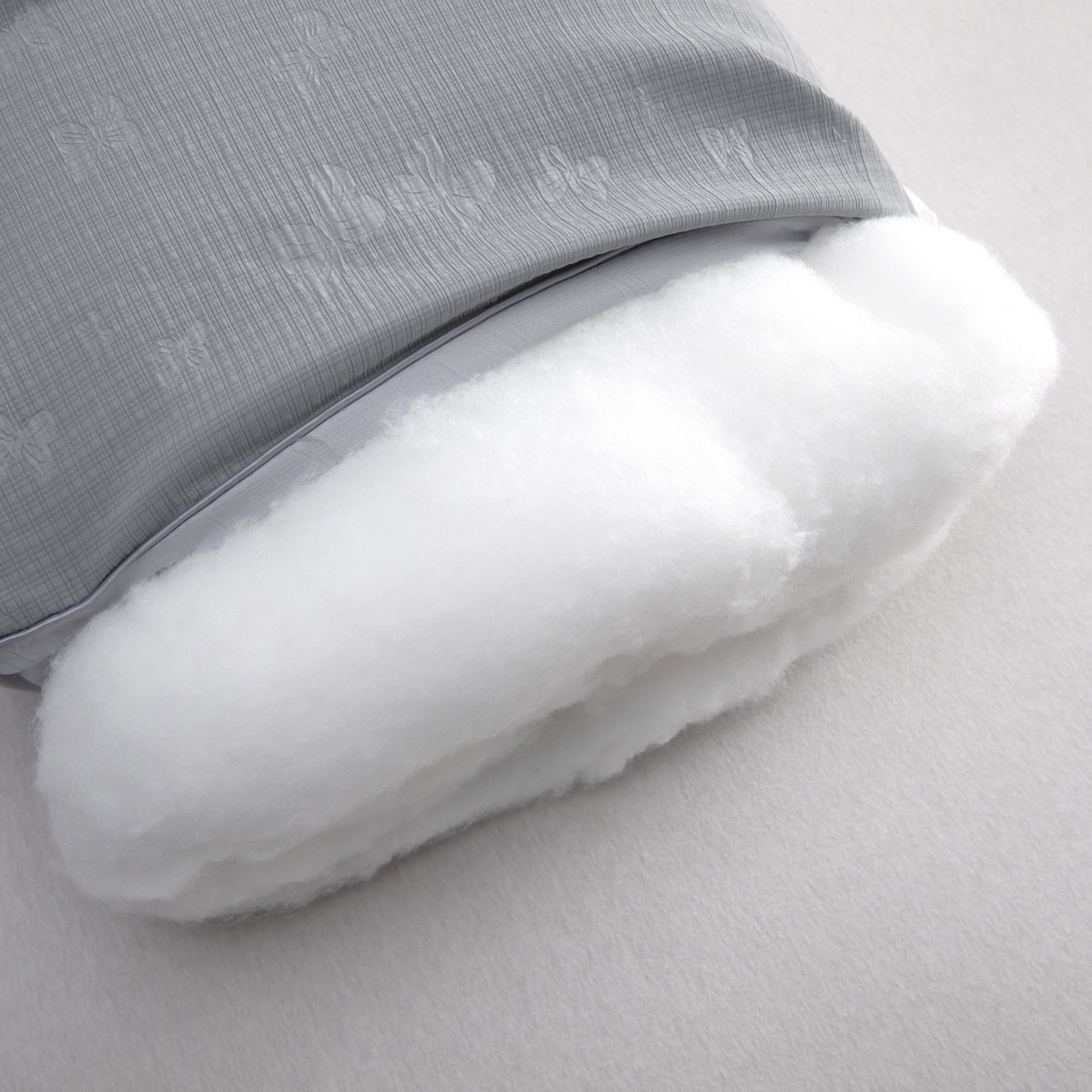 91家纺网 家纺一手货源 找家纺 九州枕芯 2026新款轻蝶肌理热熔枕枕头枕芯 灰色