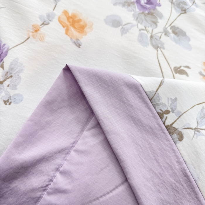 91家纺网 家纺一手货源 找家纺 新款凉感天丝棉夏被夏凉被空调被夏被四件套系列 雅枝紫