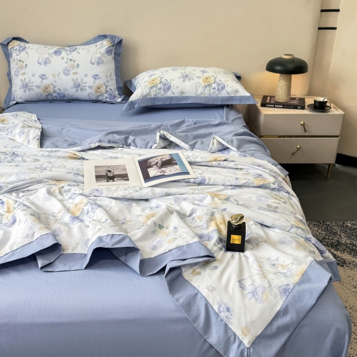 91家纺网 家纺一手货源 找家纺 （总）新款凉感天丝棉夏被夏凉被空调被夏被四件套系列