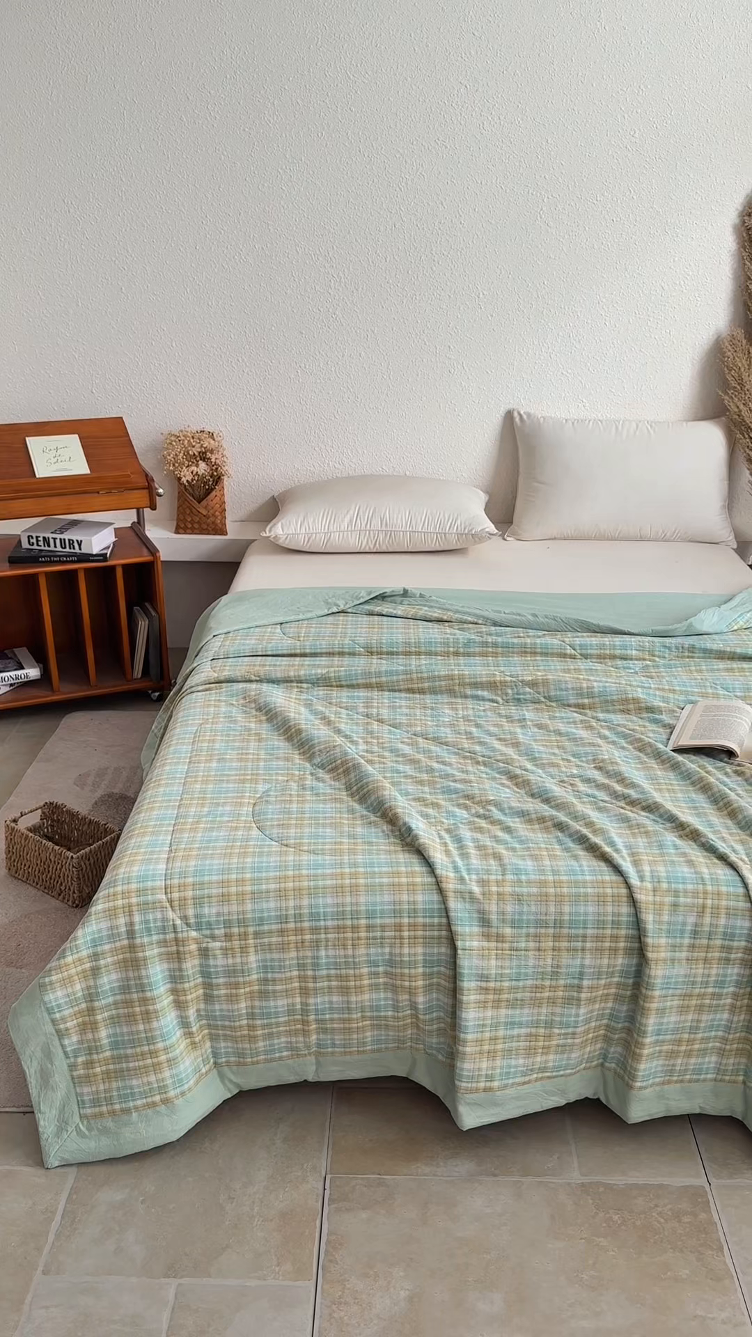 91家纺网 家纺一手货源 找家纺 家贝爱 2026新款全棉色织新疆棉花夏被夏凉被空调被 马卡绿格