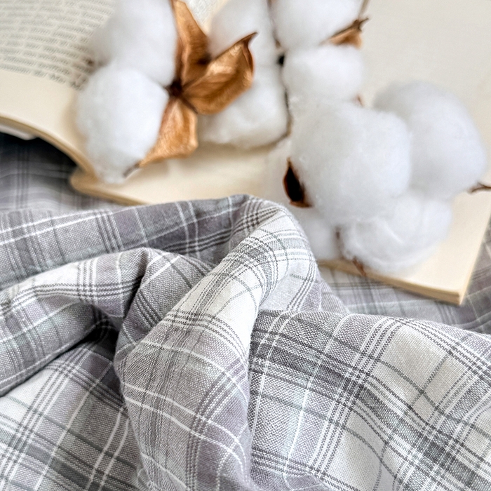 91家纺网 家纺一手货源 找家纺 家贝爱 2026新款全棉色织新疆棉花夏被夏凉被空调被 雾莲格