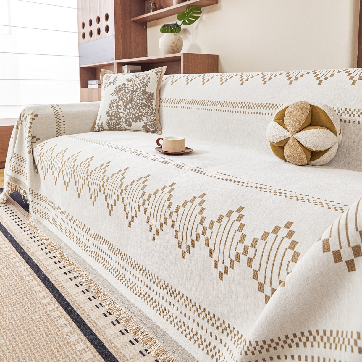 91家纺网 家纺一手货源 找家纺 （总）逐日沙发套 2026新款加厚雪尼尔-沙发巾