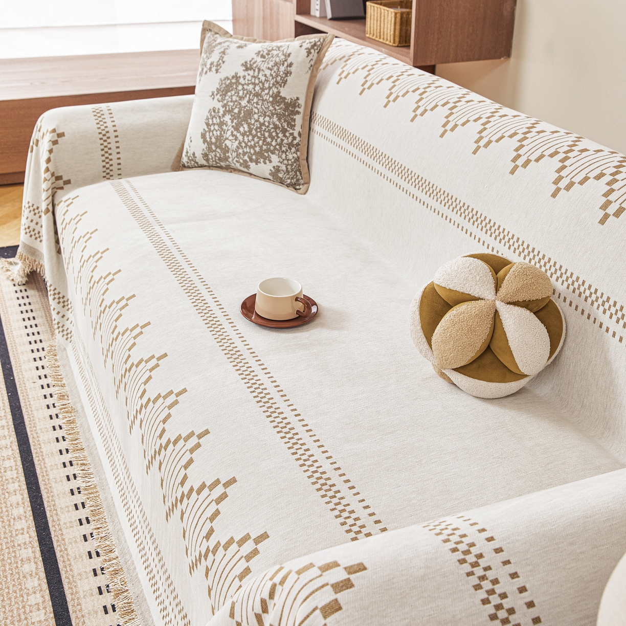 91家纺网 家纺一手货源 找家纺 （总）逐日沙发套 2026新款加厚雪尼尔-沙发巾