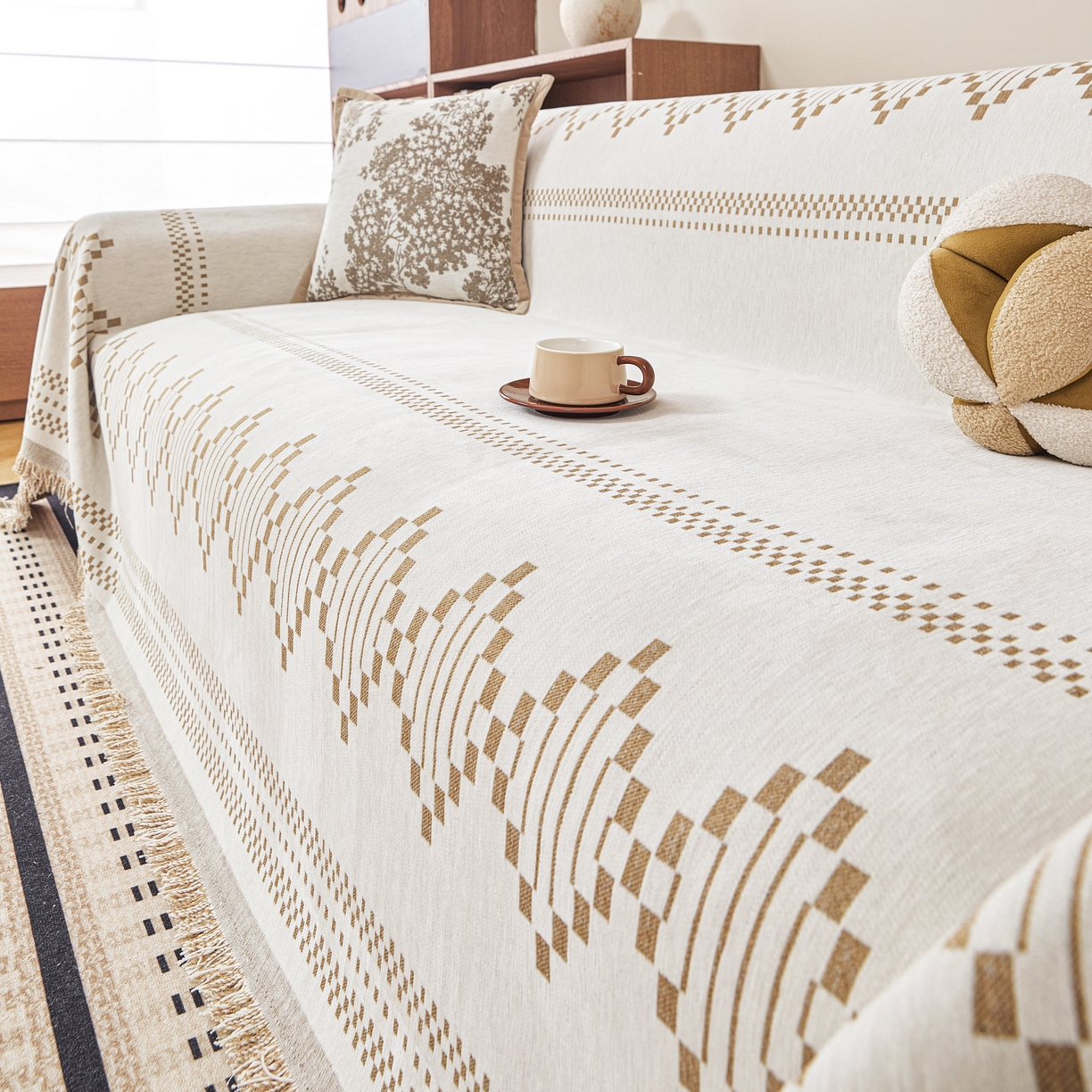 91家纺网 家纺一手货源 找家纺 （总）逐日沙发套 2026新款加厚雪尼尔-沙发巾