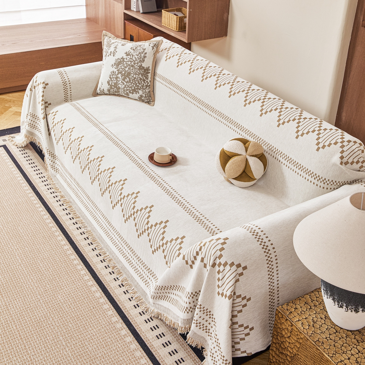 91家纺网 家纺一手货源 找家纺 （总）逐日沙发套 2026新款加厚雪尼尔-沙发巾