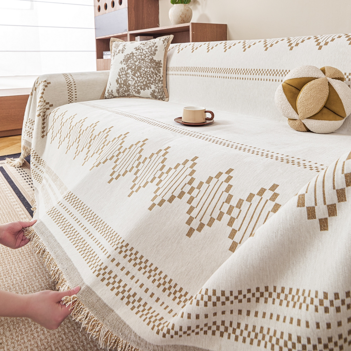 91家纺网 家纺一手货源 找家纺 （总）逐日沙发套 2026新款加厚雪尼尔-沙发巾