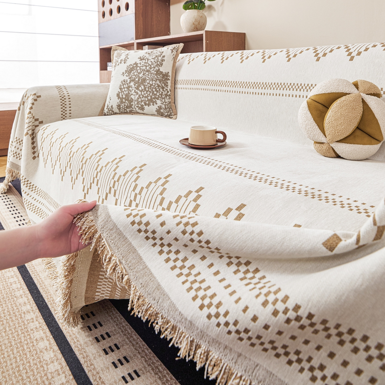 91家纺网 家纺一手货源 找家纺 （总）逐日沙发套 2026新款加厚雪尼尔-沙发巾