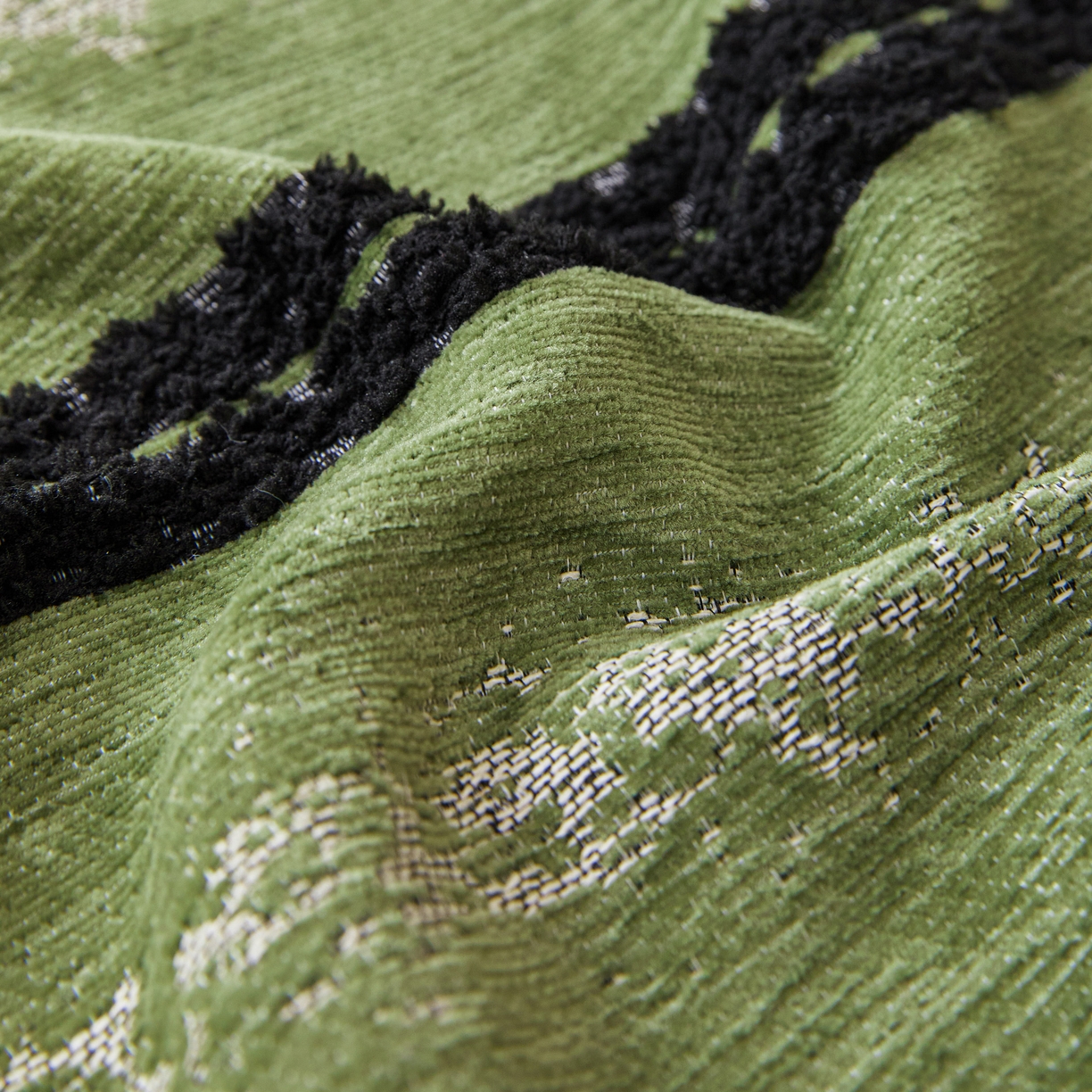 91家纺网 家纺一手货源 找家纺 逐日沙发套 2026新款加厚雪尼尔-沙发巾 织序流年-绿