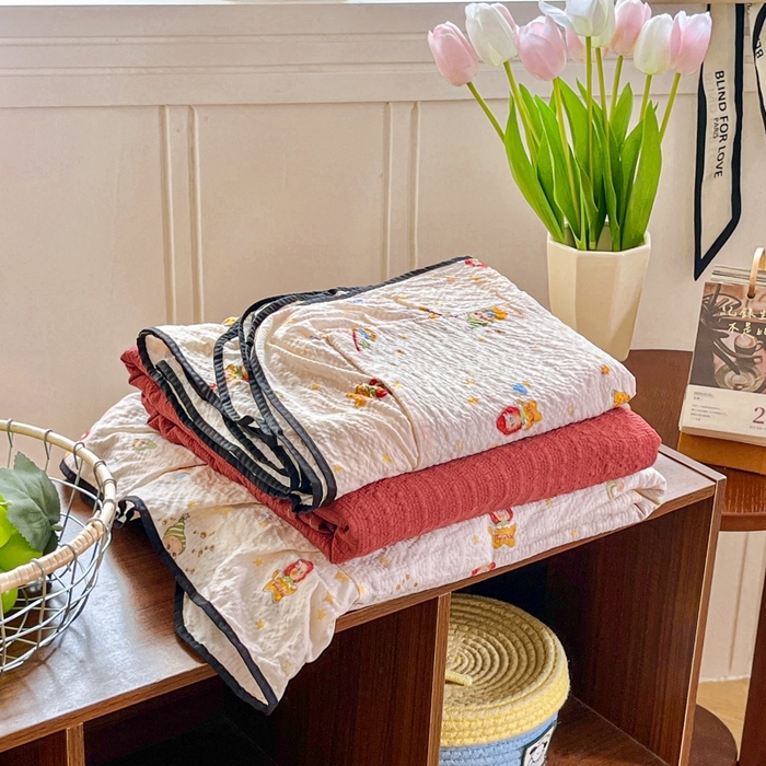 91家纺网 家纺一手货源 找家纺 （总）利禾家纺 2026春夏新款泡芙纱法式花边四件套