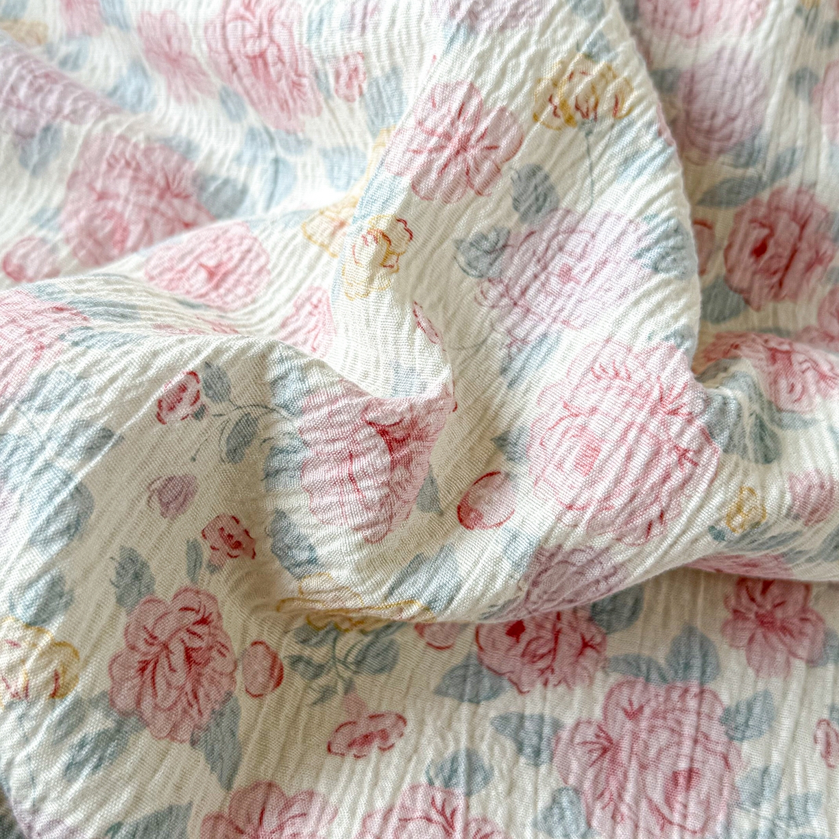 91家纺网 家纺一手货源 找家纺 梦纤绒 2026新款法式全棉花边夏被夏凉被空调被四件套 莫奈花园