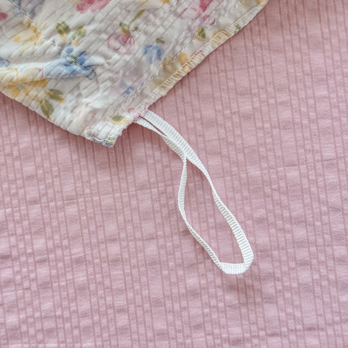 91家纺网 家纺一手货源 找家纺 仟网汇 2026新款法式花边泡芙纱双层纱床单床盖夏被夏凉被空调被四件套密拷花边款 春日花花