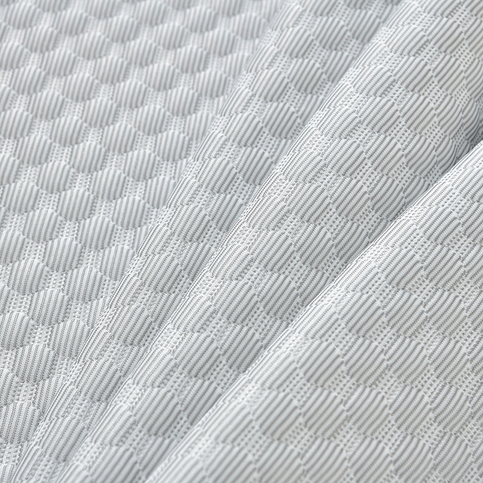 91家纺网 家纺一手货源 找家纺 梦之星 2026春夏新款400克A类提花冰豆豆凉感床裙款凉席三件套席子空调软席  灰色