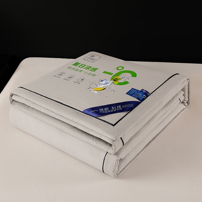 91家纺网 家纺一手货源 找家纺 赫本家纺 2026新款泡泡纱纯色烫钻夏凉被空调被夏被 高级灰