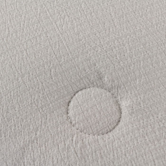 91家纺网 家纺一手货源 找家纺 赫本家纺 2026新款泡泡纱纯色烫钻夏凉被空调被夏被 高级灰