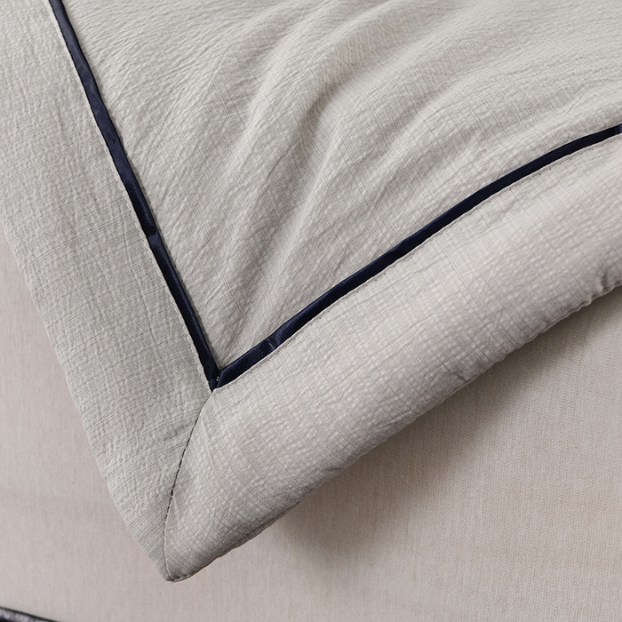 91家纺网 家纺一手货源 找家纺 赫本家纺 2026新款泡泡纱纯色烫钻夏凉被空调被夏被 高级灰