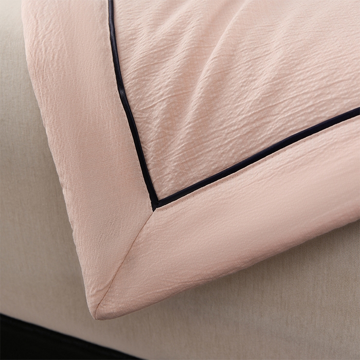 91家纺网 家纺一手货源 找家纺 赫本家纺 2026新款泡泡纱纯色烫钻夏凉被空调被夏被 柔粉