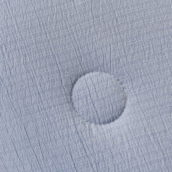 91家纺网 家纺一手货源 找家纺 赫本家纺 2026新款泡泡纱纯色烫钻夏凉被空调被夏被 雾蓝