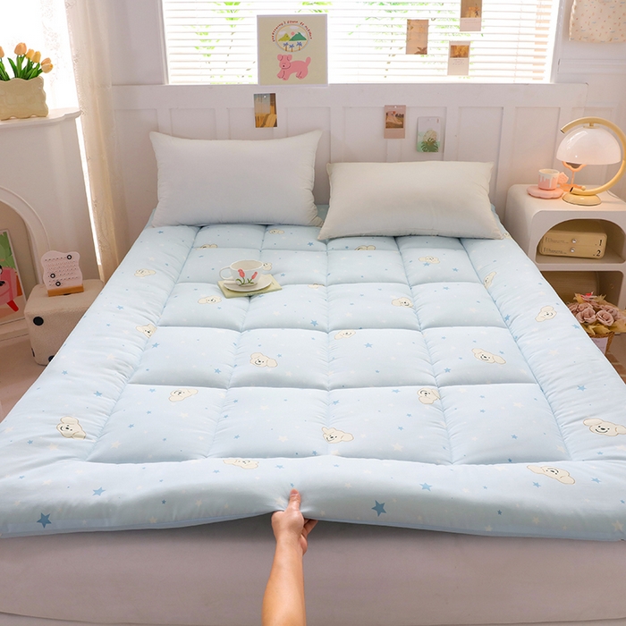 91家纺网 家纺一手货源 找家纺 嘉贝 2026新款A类云朵棉新疆棉花床垫 奶芙小狗