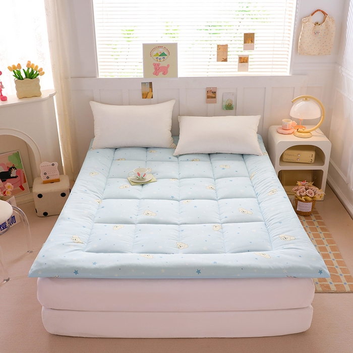 91家纺网 家纺一手货源 找家纺 嘉贝 2026新款A类云朵棉新疆棉花床垫 奶芙小狗