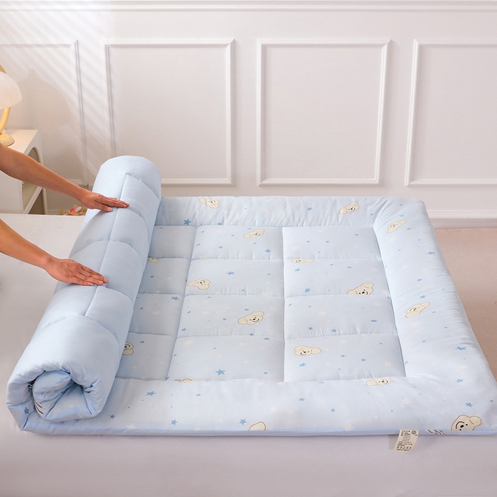 91家纺网 家纺一手货源 找家纺 嘉贝 2026新款A类云朵棉新疆棉花床垫 奶芙小狗