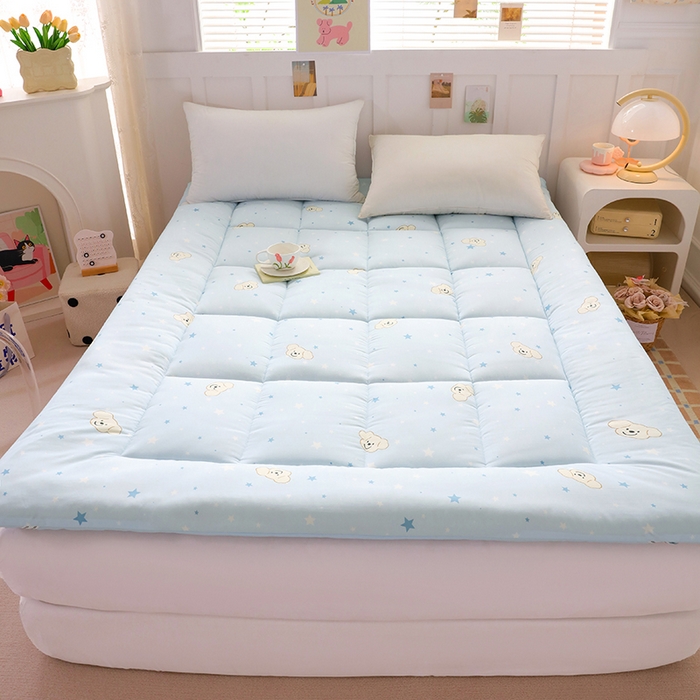 91家纺网 家纺一手货源 找家纺 嘉贝 2026新款A类云朵棉新疆棉花床垫 奶芙小狗