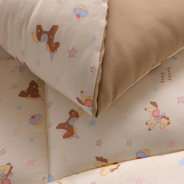 91家纺网 家纺一手货源 找家纺 嘉贝 2026新款A类云朵棉新疆棉花床垫 旋转小马