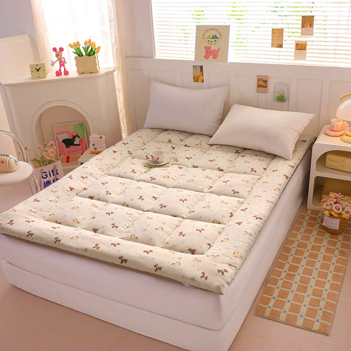 91家纺网 家纺一手货源 找家纺 嘉贝 2026新款A类云朵棉新疆棉花床垫 旋转小马