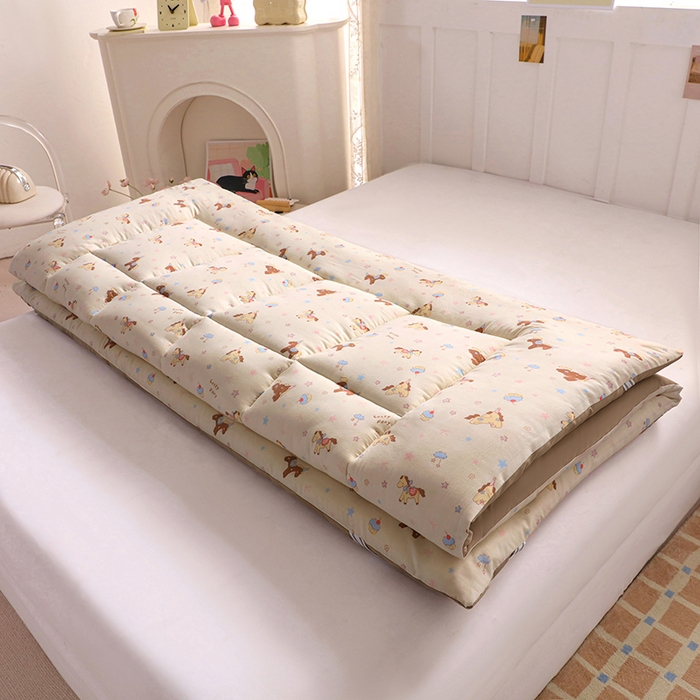 91家纺网 家纺一手货源 找家纺 嘉贝 2026新款A类云朵棉新疆棉花床垫 旋转小马