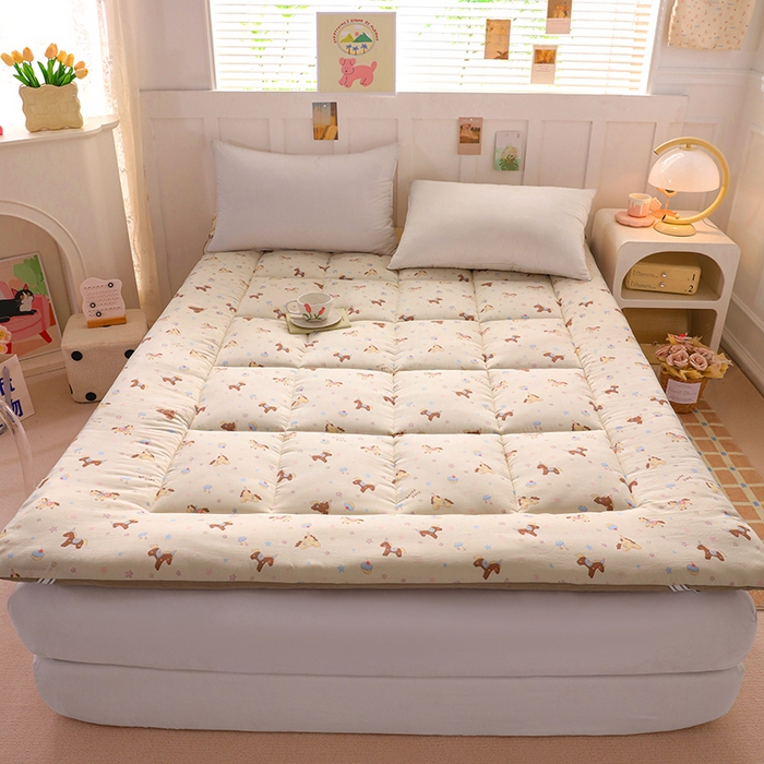 91家纺网 家纺一手货源 找家纺 嘉贝 2026新款A类云朵棉新疆棉花床垫 旋转小马