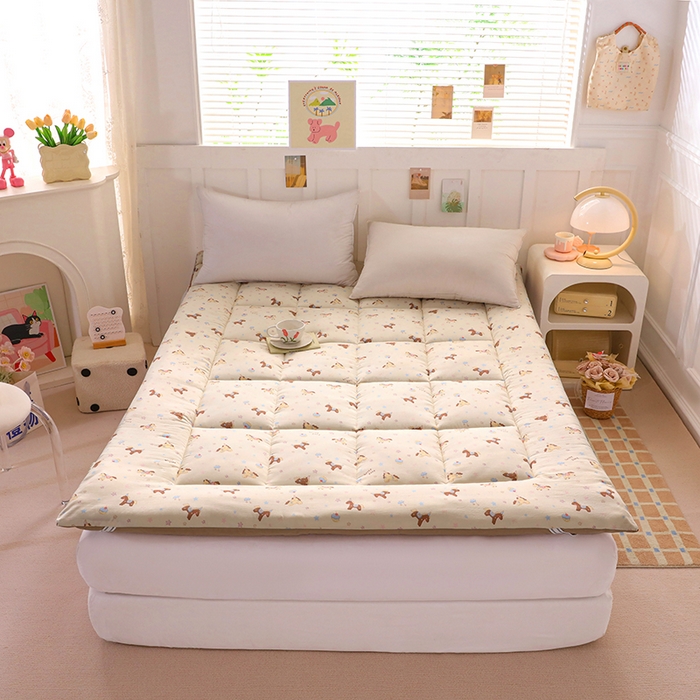 91家纺网 家纺一手货源 找家纺 嘉贝 2026新款A类云朵棉新疆棉花床垫 旋转小马