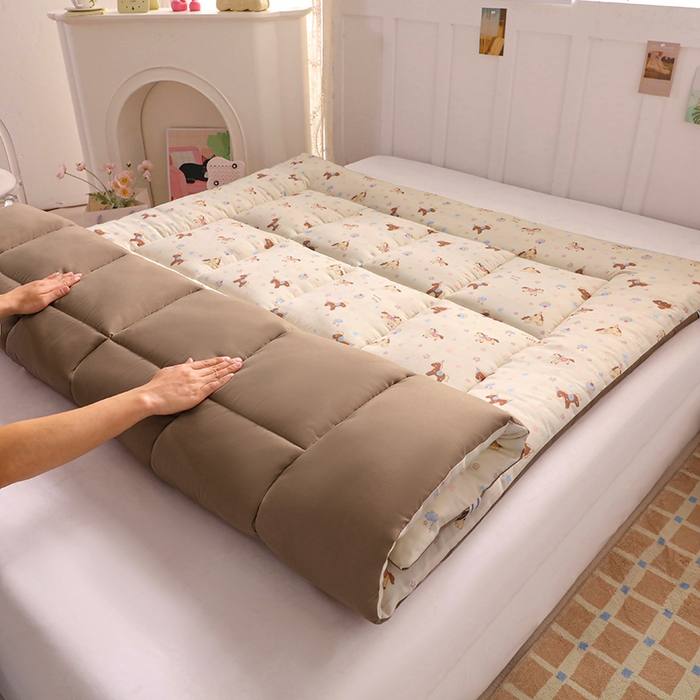 91家纺网 家纺一手货源 找家纺 嘉贝 2026新款A类云朵棉新疆棉花床垫 旋转小马