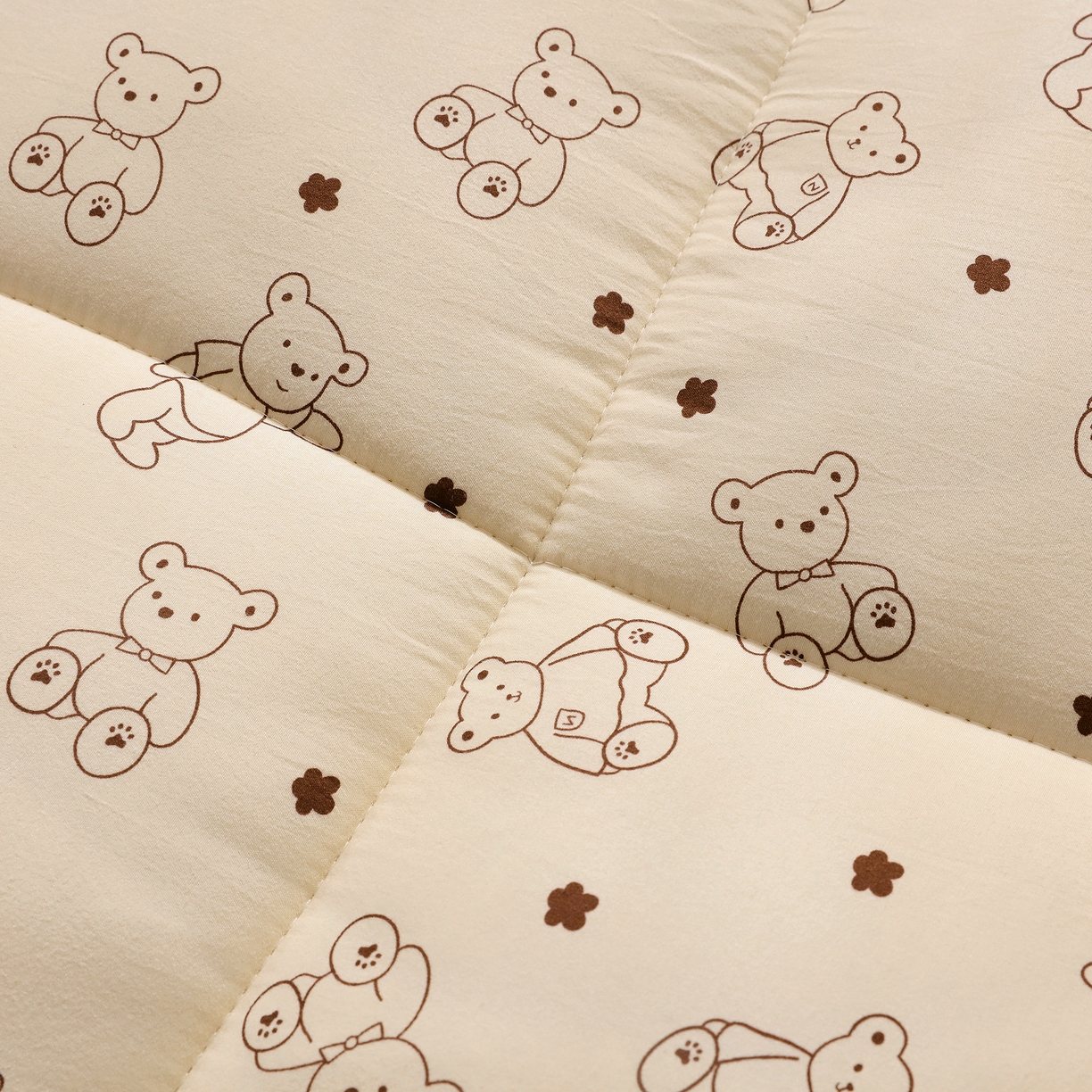 91家纺网 家纺一手货源 找家纺 嘉贝 2026新款A类云朵棉新疆棉花床垫 小熊博士