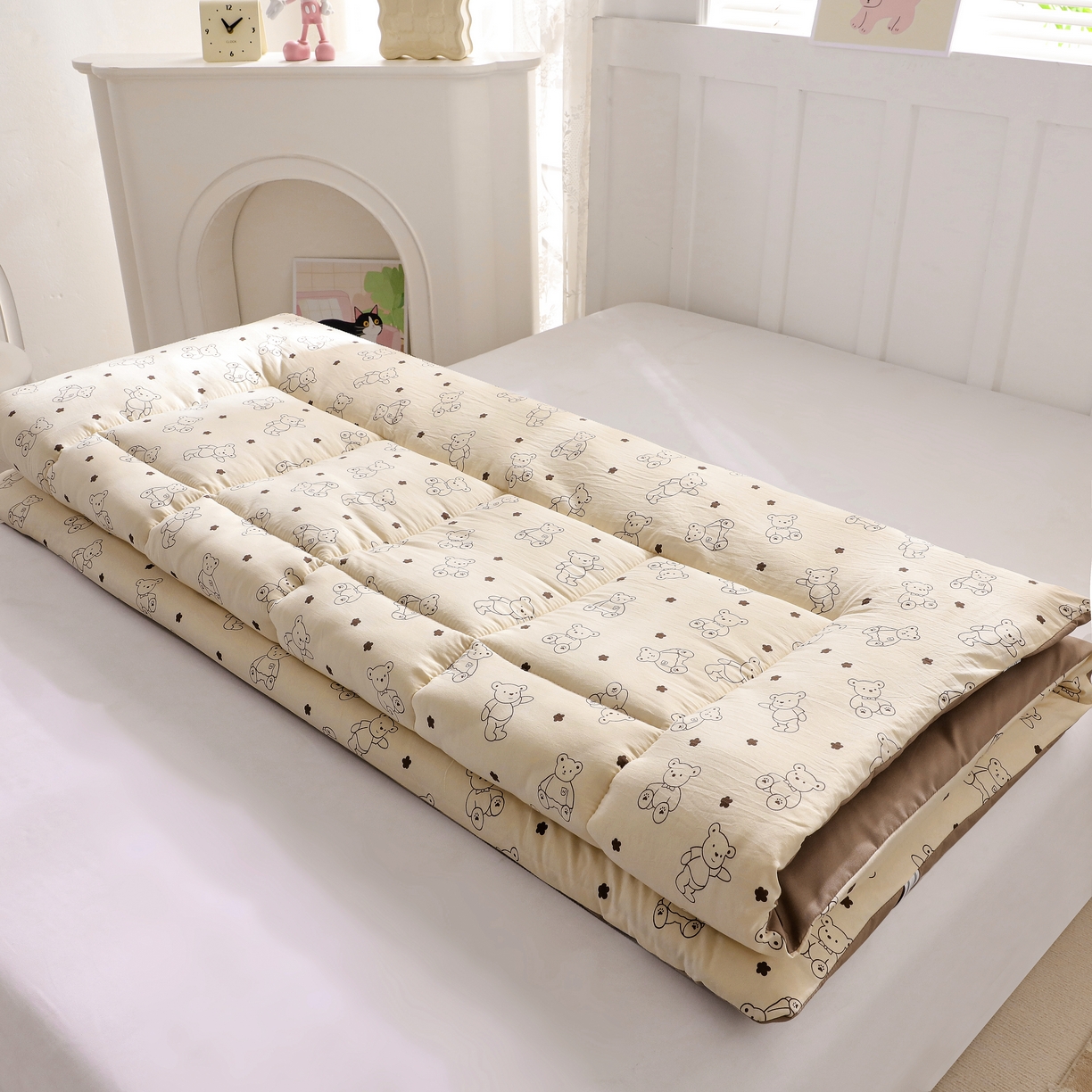 91家纺网 家纺一手货源 找家纺 嘉贝 2026新款A类云朵棉新疆棉花床垫 小熊博士