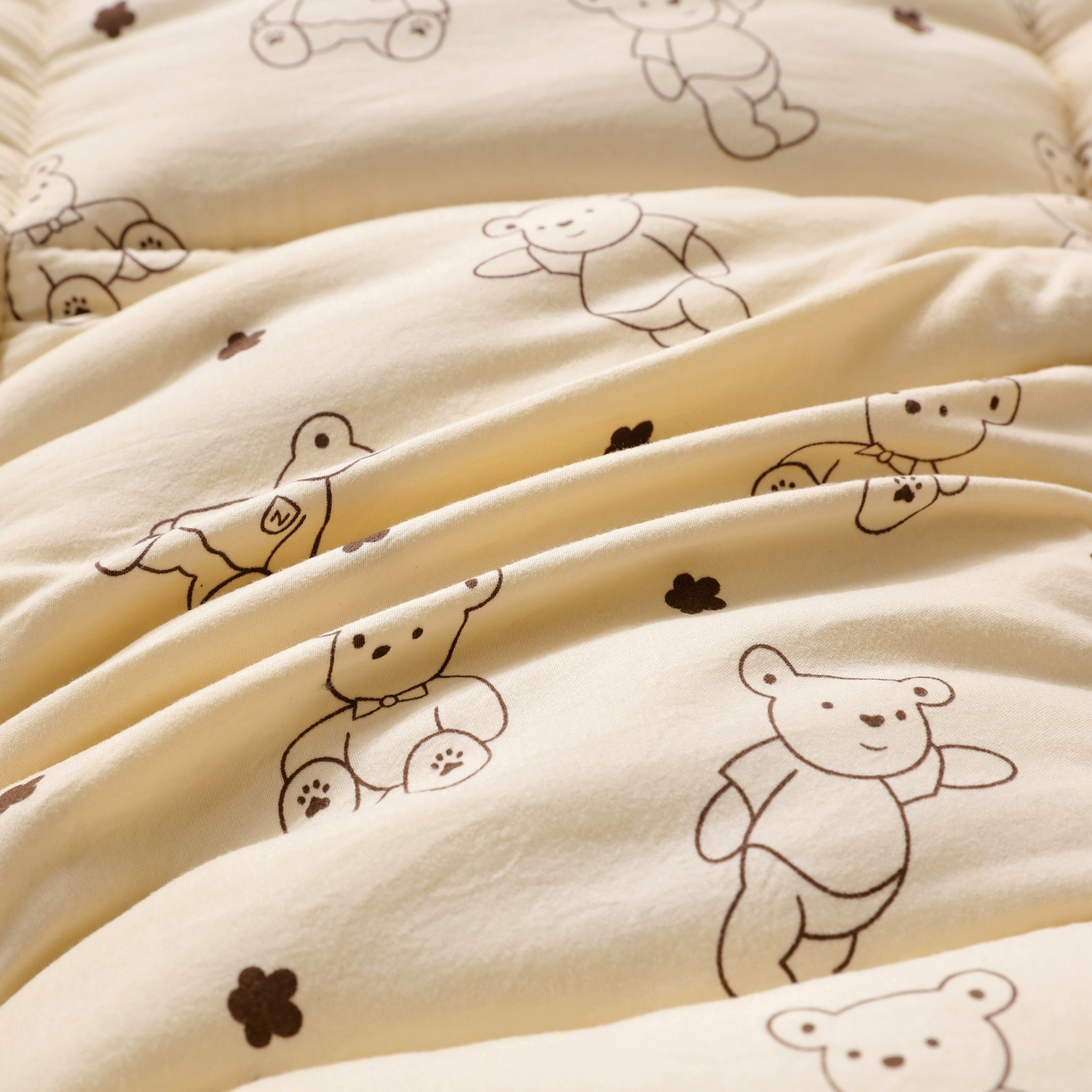 91家纺网 家纺一手货源 找家纺 嘉贝 2026新款A类云朵棉新疆棉花床垫 小熊博士