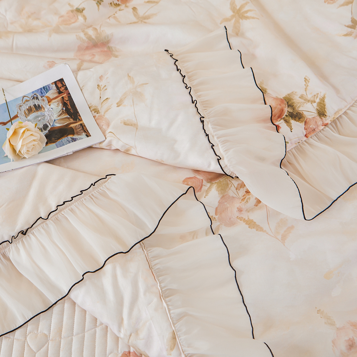 91家纺网 家纺一手货源 找家纺 宜凡家纺 2026新款全棉数码印花夏被床盖四件套③号系列 北岛