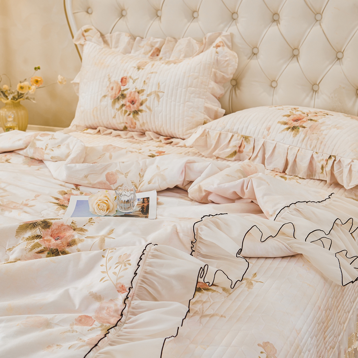 91家纺网 家纺一手货源 找家纺 宜凡家纺 2026新款全棉数码印花夏被床盖四件套③号系列 北岛