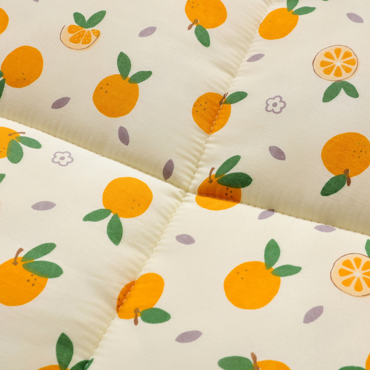 91家纺网 家纺一手货源 找家纺 嘉贝 2026新款A类云朵棉新疆棉花床垫 心想事橙